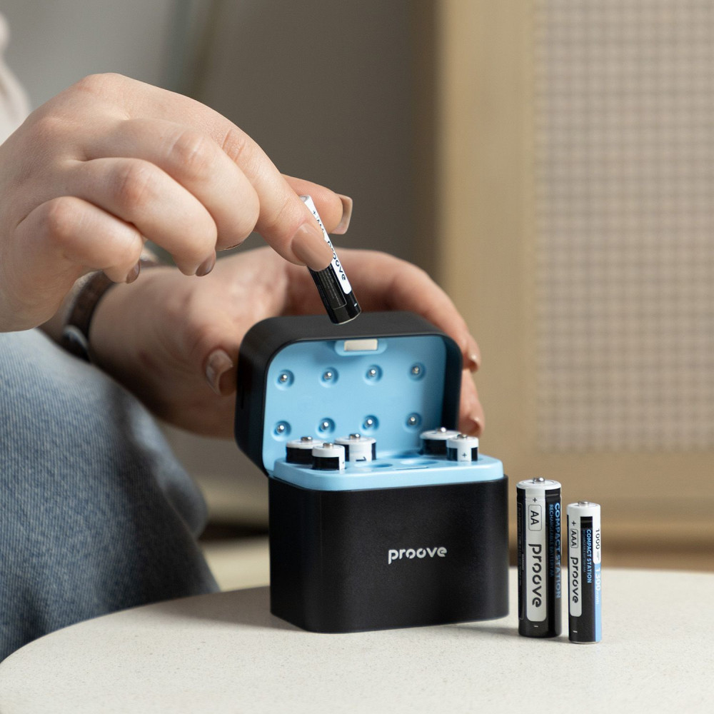 Зарядний Пристрій з Акумуляторними Батарейками Proove Compact Station 8pcs (4xAAA + 4xAA) — Придбати в Україні - фото 6
