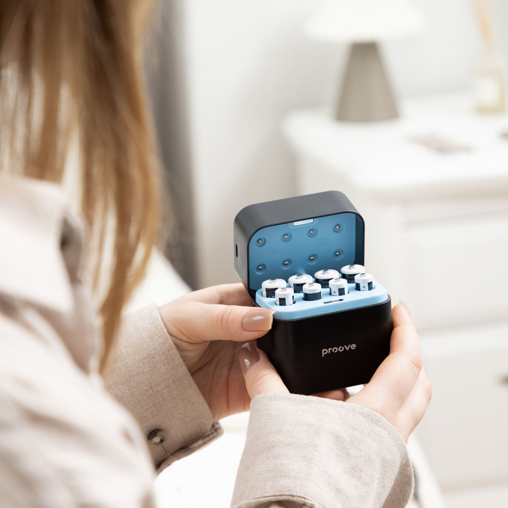 Зарядний Пристрій з Акумуляторними Батарейками Proove Compact Station 8pcs (4xAAA + 4xAA) — Придбати в Україні - фото 7