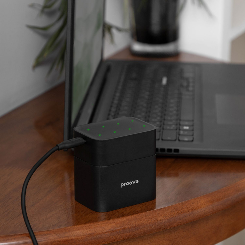 Зарядное Устройство с Аккумуляторными Батарейками Proove Compact Station 8pcs (4xAAA + 4xAA) black (RBCS00000001) Черный на картинке №10