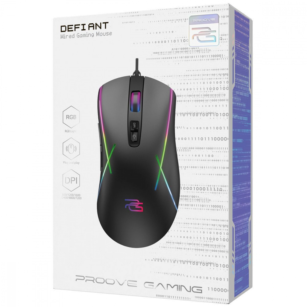 Дротова ігрова миша Proove Gaming Defiant — Придбати в Україні - фото 1