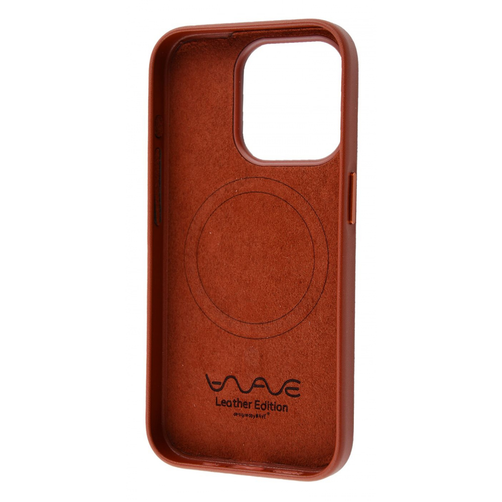 Чехол WAVE Premium Leather Edition Case with Magnetic Ring iPhone 15 Pro - фото 2