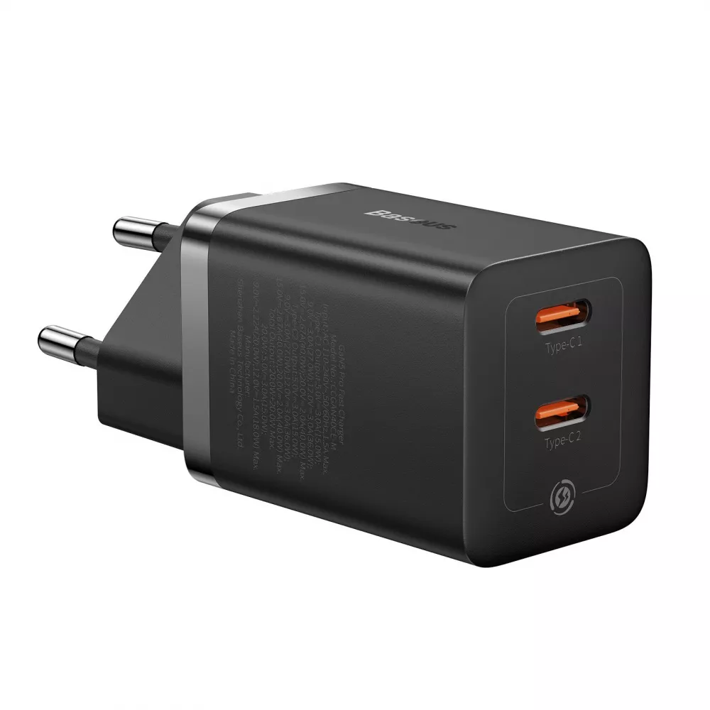 СЗУ Baseus GaN5 Pro 40W Type-C+Type-C - фото 3