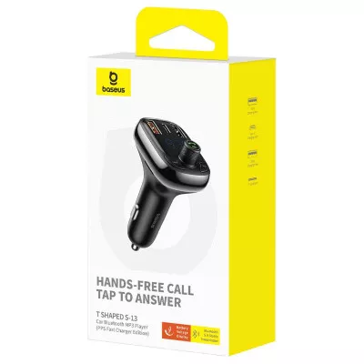 АЗП Baseus FM Launcher S-13 36W (PD+QC3.0) Type-C+2USB — Придбати в Україні