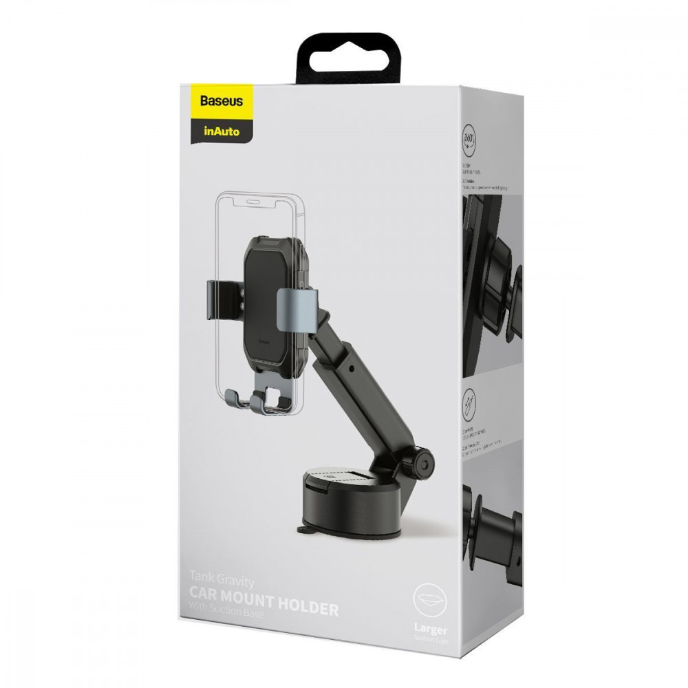 Автомобільний тримач Baseus Tank Gravity Car Mount With Suction Base — Придбати в Україні - фото 1