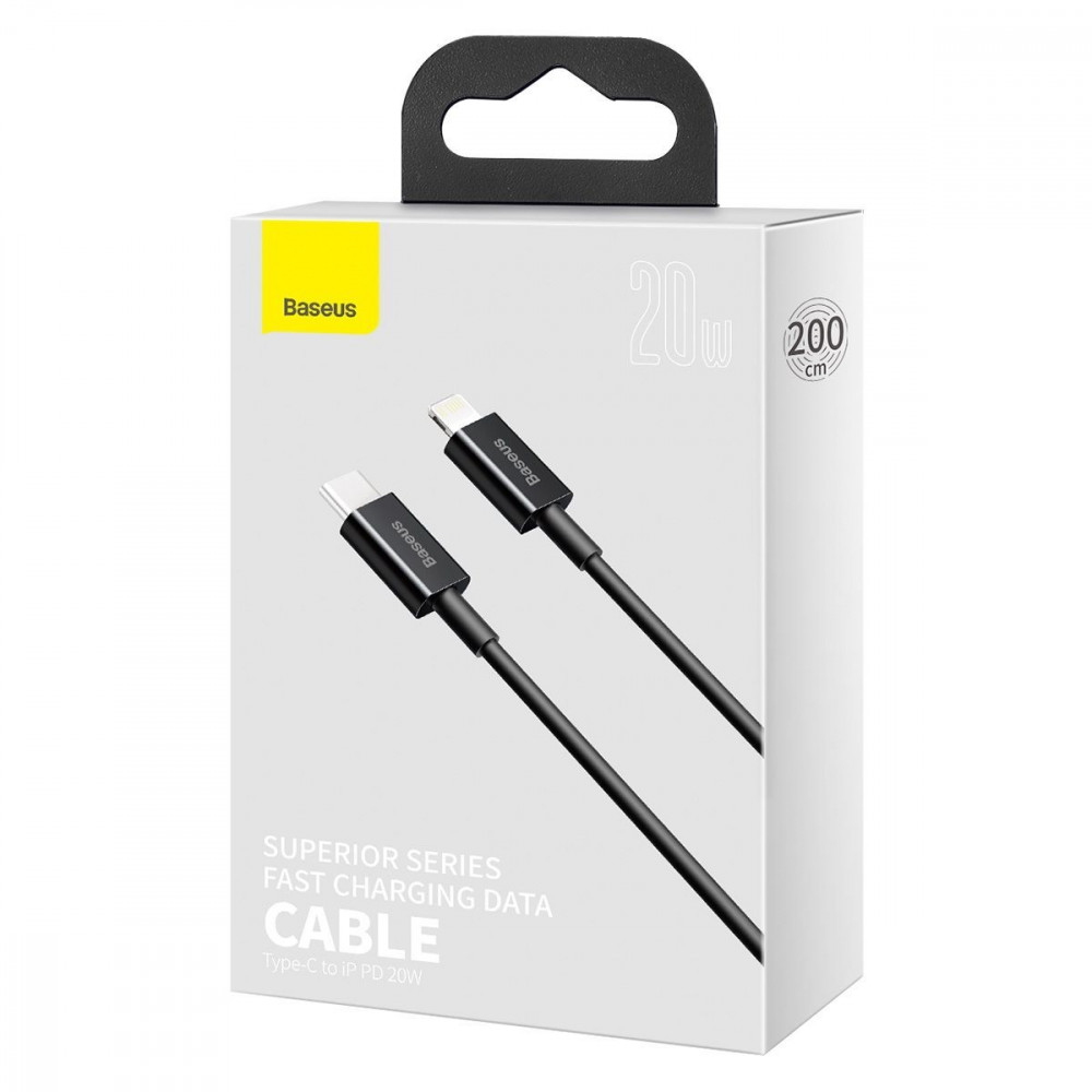 Кабель Baseus Superior Series Fast Charging Type-C to Lightning PD 20W (2m) black