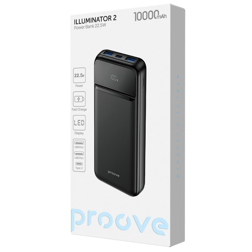 Портативна Батарея Proove Illuminator 2 22.5W 10000mAh — Придбати в Україні - фото 1