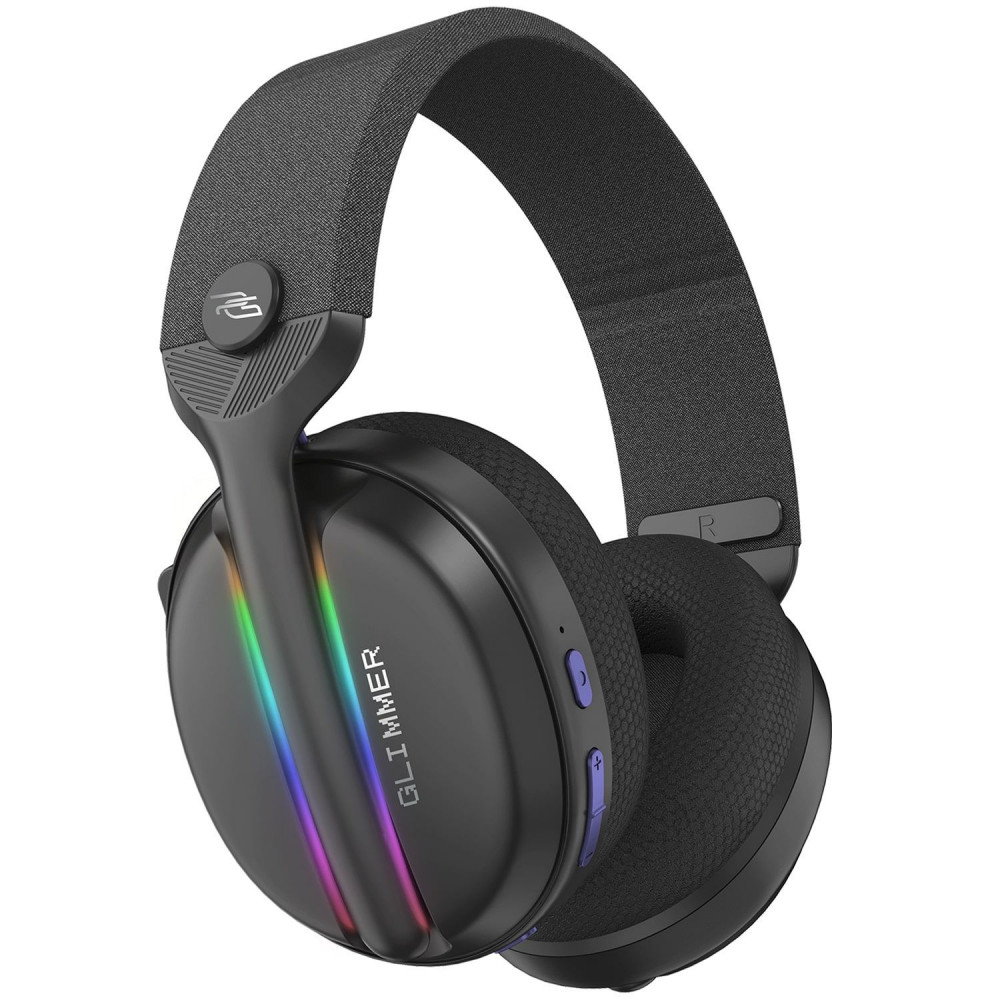 Бездротова ігрова гарнітура Proove Gaming Glimmer (APP) black/purple (WHGL00022016) Чорний/фіолетовий на малюнкі №1