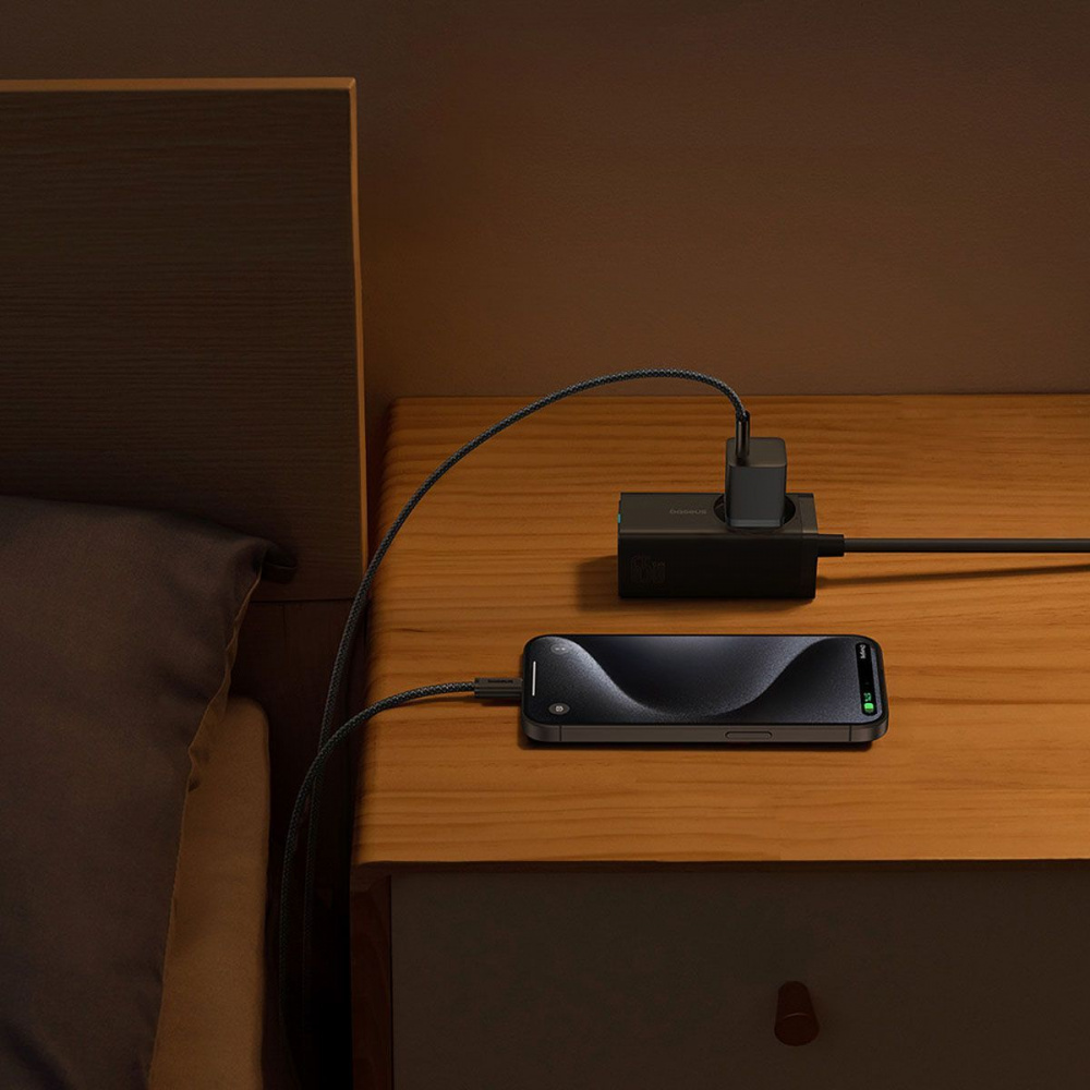 МЗП Baseus GaN5 Mini Fast Charger  Type-C 30W (With Cable Type-C  to Type-C 100W 1m) — Придбати в Україні - фото 8
