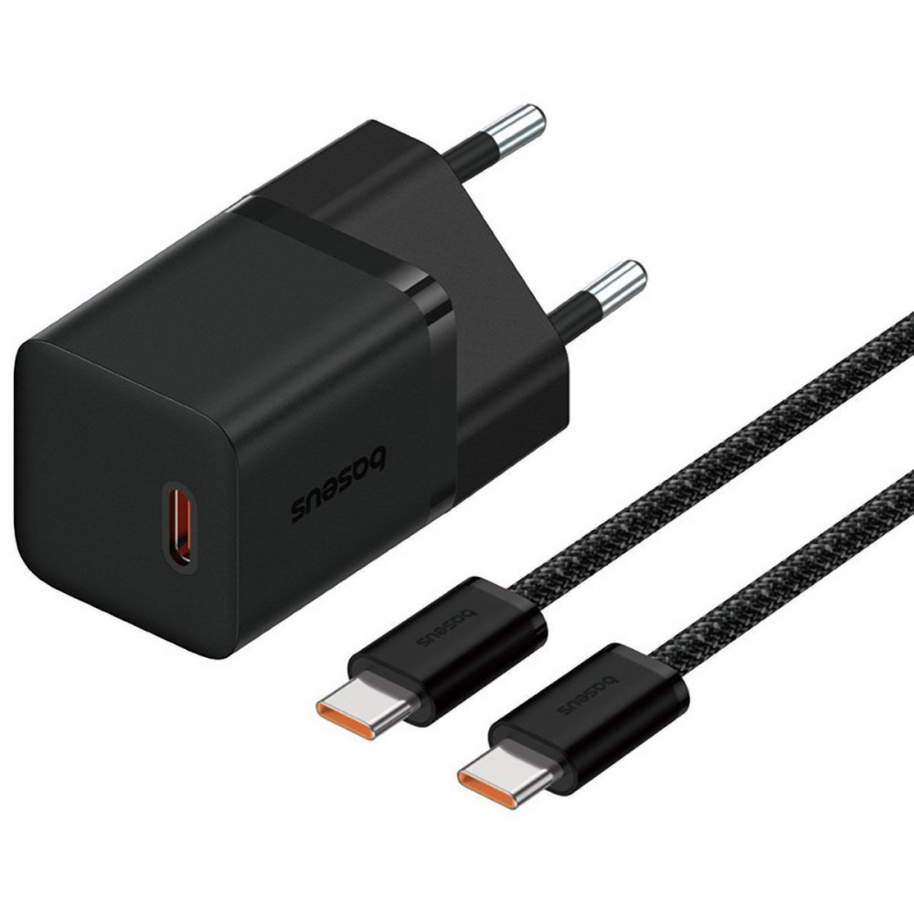 МЗП Baseus GaN5 Mini Fast Charger  Type-C 30W (With Cable Type-C  to Type-C 100W 1m) — Придбати в Україні - фото 12