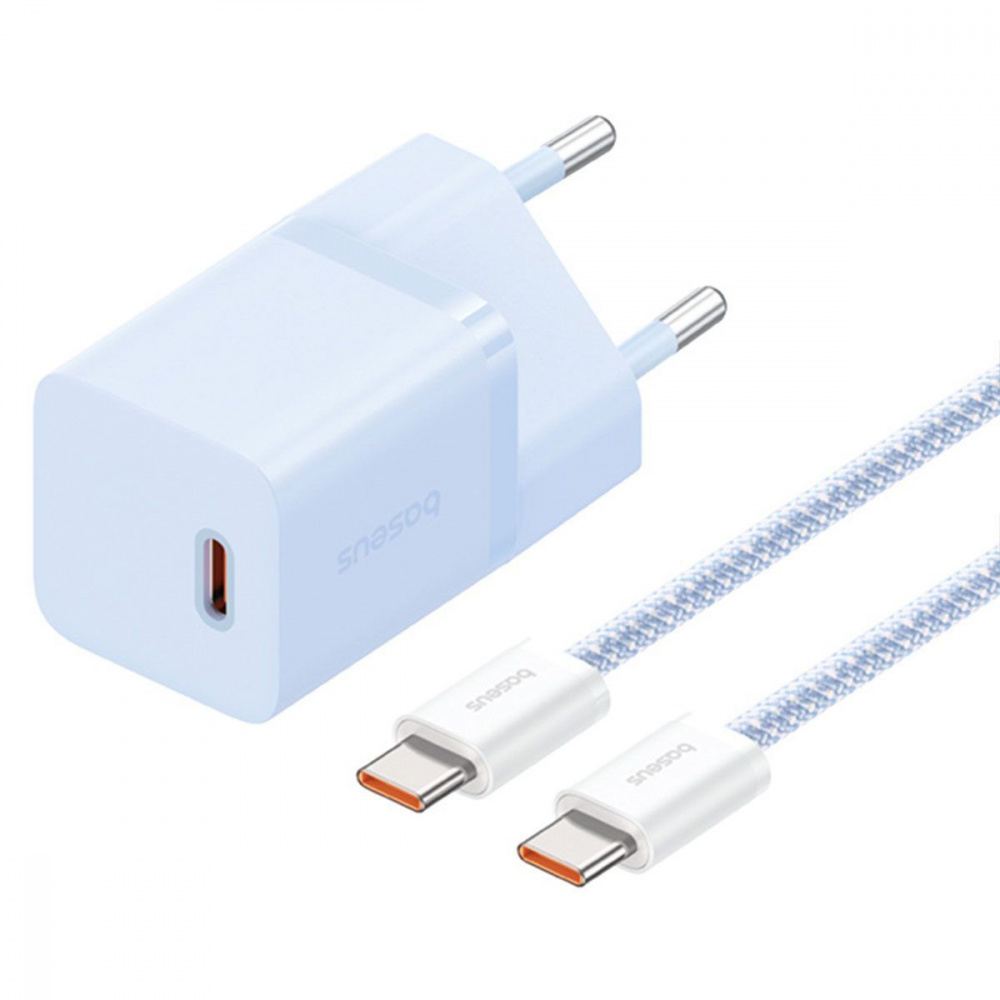СЗУ Baseus GaN5 Mini Fast Charger  Type-C 30W (With Cable Type-C  to Type-C 100W 1m) - фото 13