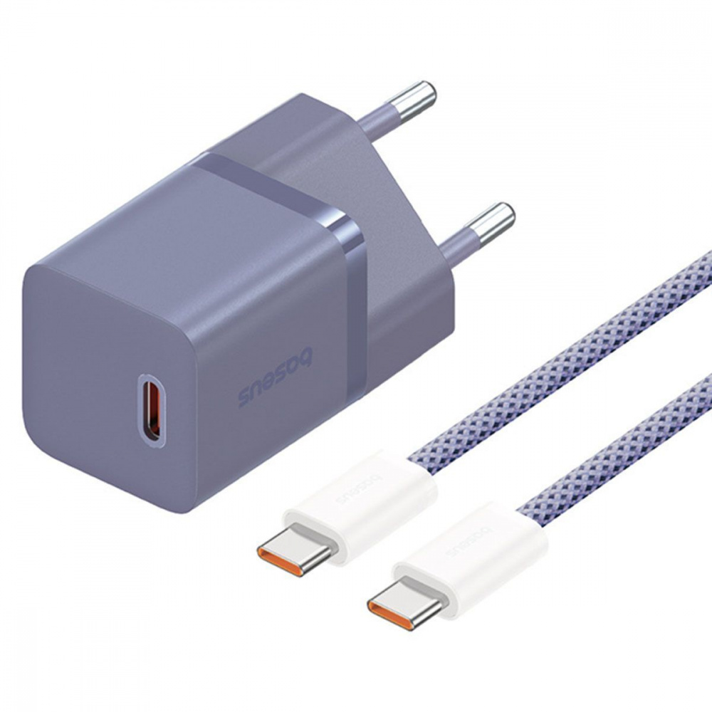 СЗУ Baseus GaN5 Mini Fast Charger  Type-C 30W (With Cable Type-C  to Type-C 100W 1m) - фото 14