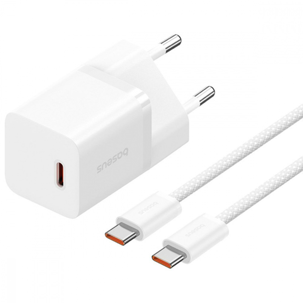 МЗП Baseus GaN5 Mini Fast Charger  Type-C 30W (With Cable Type-C  to Type-C 100W 1m) — Придбати в Україні - фото 11