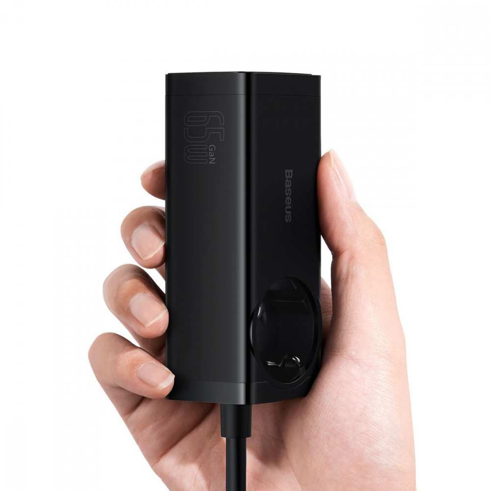 Мережевий фільтр Baseus GaN3 Pro Desktop Powerstrip 65W (2xType-C + 2xUSB + AC(EU)) — Придбати в Україні - фото 3