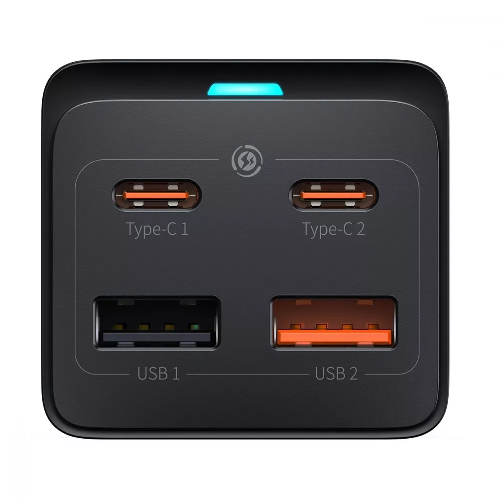 Сетевой фильтр Baseus GaN3 Pro Desktop Powerstrip 65W (2xType-C + 2xUSB + AC(EU)) - фото 6