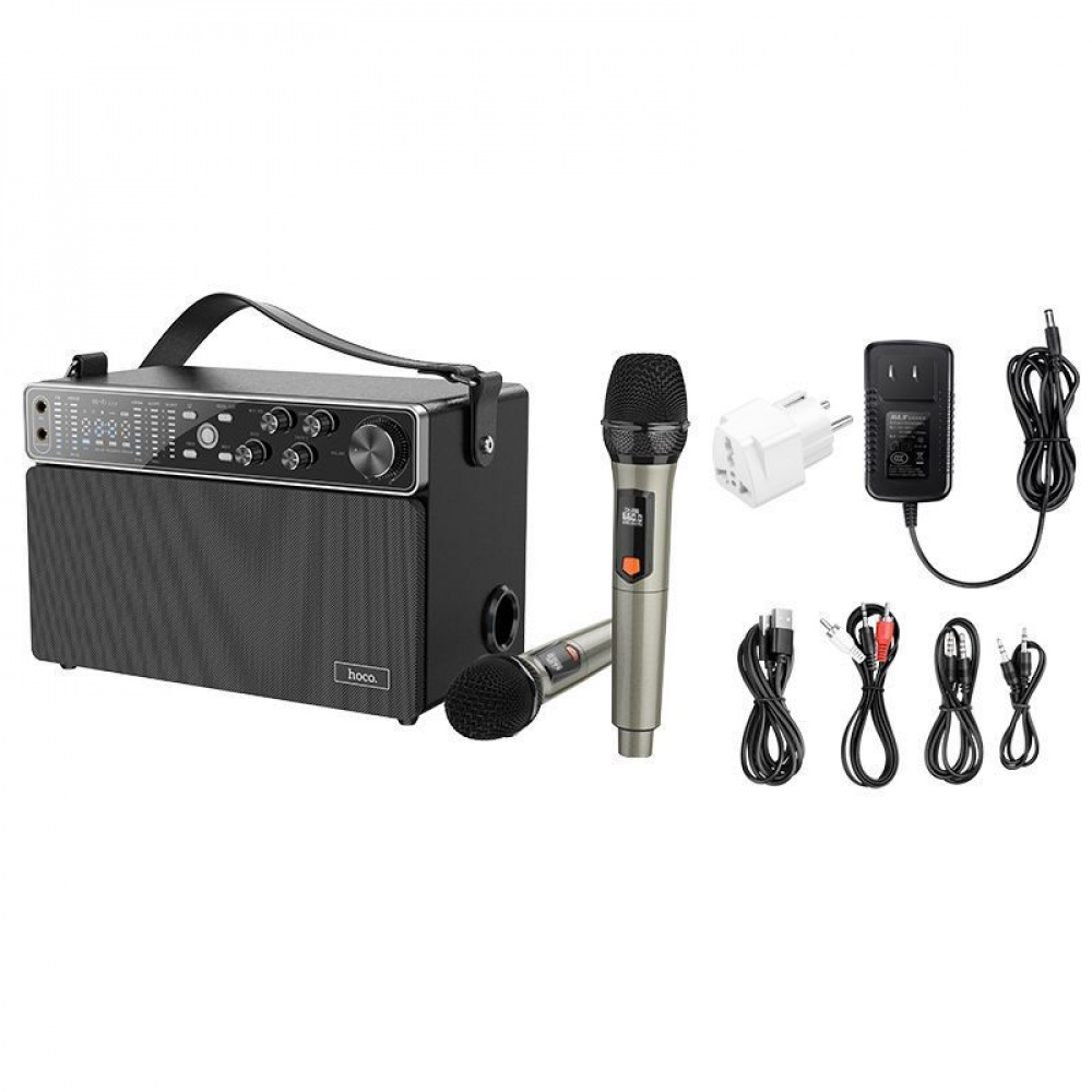 Портативная Акустика Hoco BS50 Chanter wireless double mic karaoke - фото 5