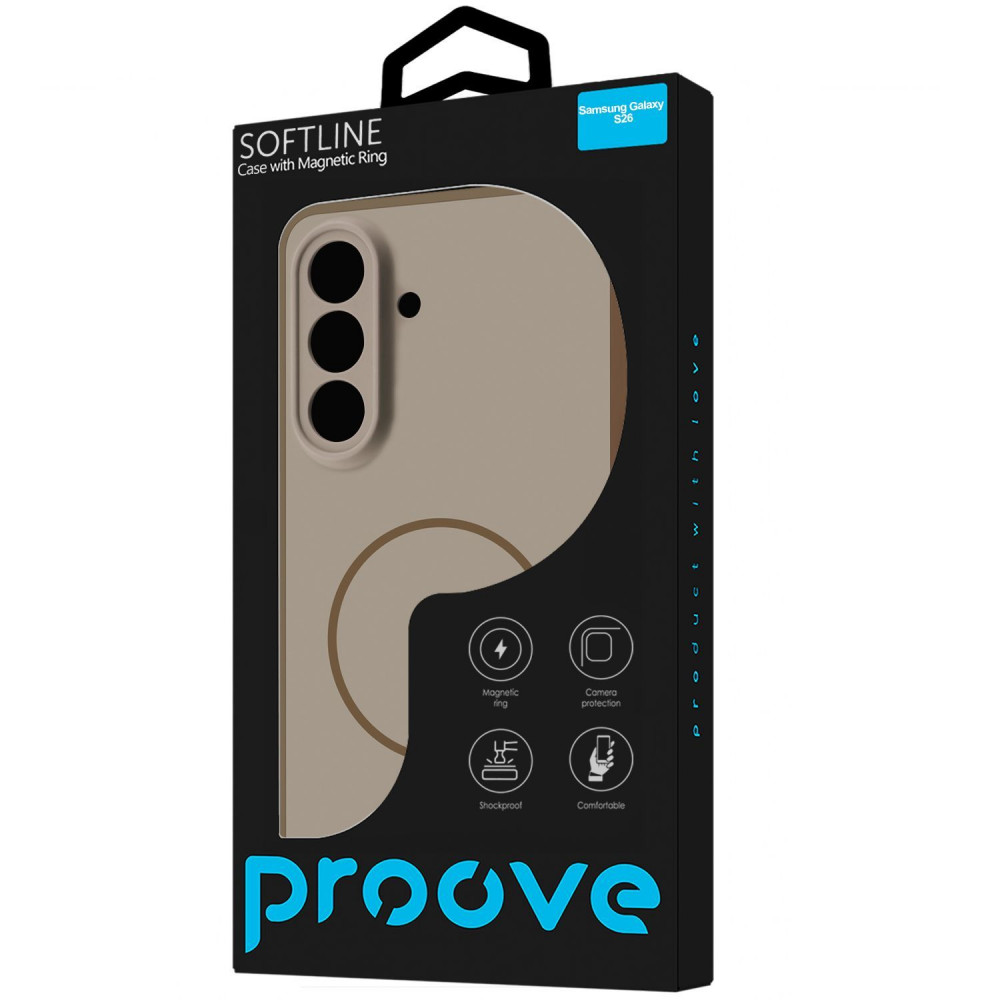 Чехол Proove Softline Case with Magnetic Ring Samsung Galaxy S26 silver (PCLCSGS02629) Серебристый на картинке №2