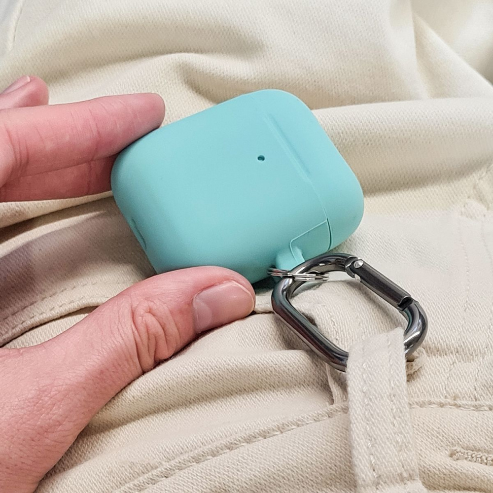 Чехол Silicone Case Slim with Carbine for AirPods 2 - фото 4