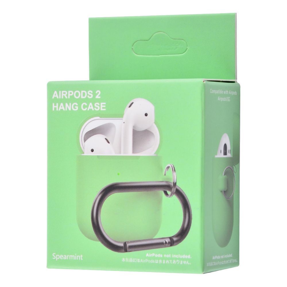 Чехол Silicone Case Slim with Carbine for AirPods 2 - фото 1