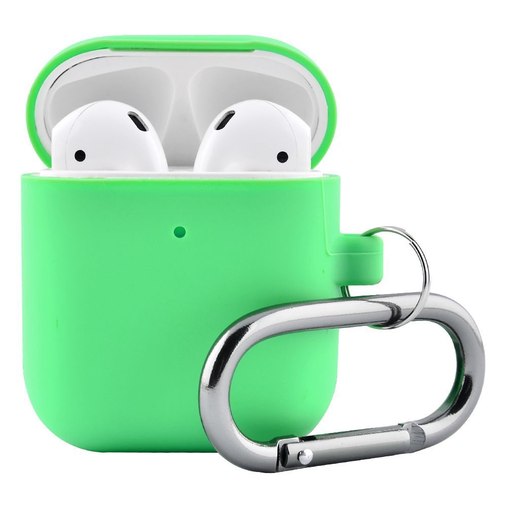 Чехол Silicone Case Slim with Carbine for AirPods 2 - фото 3