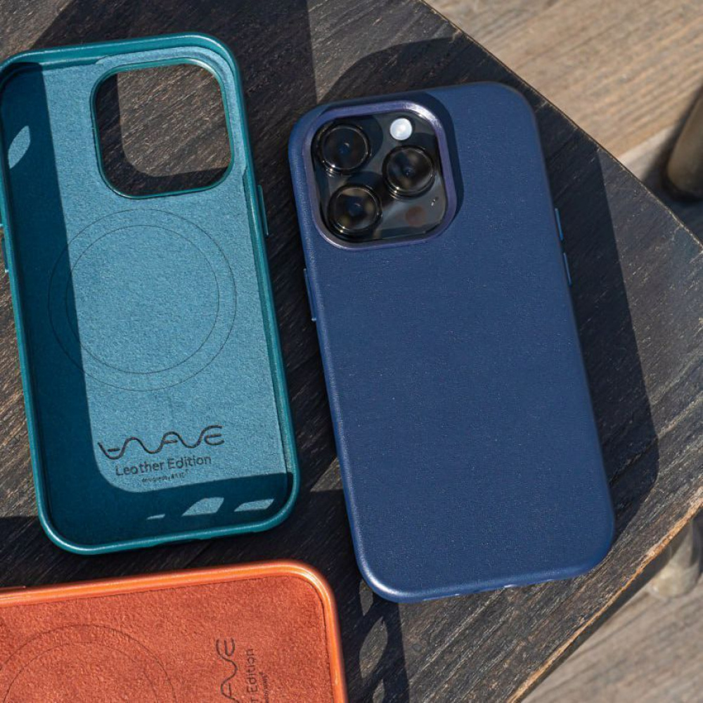 Чехол WAVE Premium Leather Edition Case with Magnetic Ring iPhone 13 - фото 6