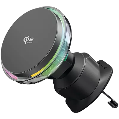Автомобільний тримач з Бездротовим ЗП Proove Light Crystal Qi2.2 25W — Придбати в Україні