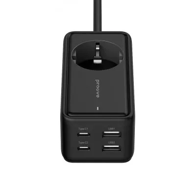 Мережевий фільтр Proove Power Strip Homester PD-03 1AC 65W (2 Type-C + 2USB) — Придбати в Україні