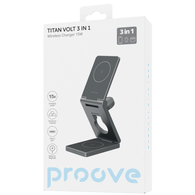 Бездротовий ЗП Proove Titan Volt 3 in 1 — Придбати в Україні