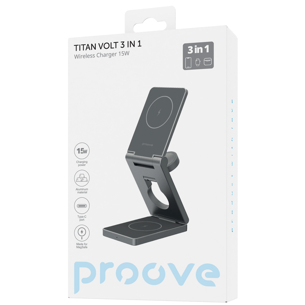 Беспроводное ЗУ Proove Titan Volt 3 in 1 - фото 1