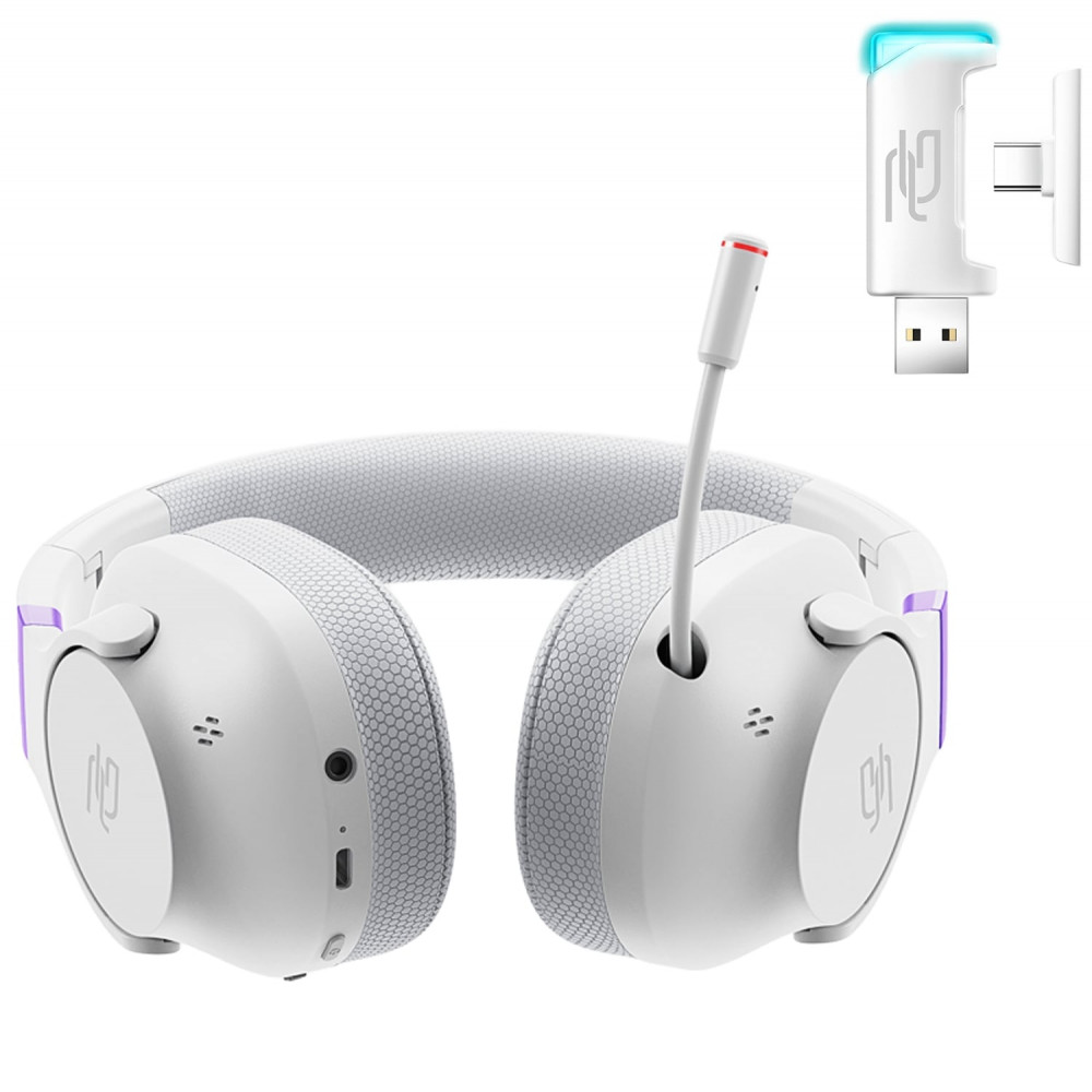 Бездротова ігрова гарнітура Proove Gaming Bliss Pro (APP) white на малюнкі №7