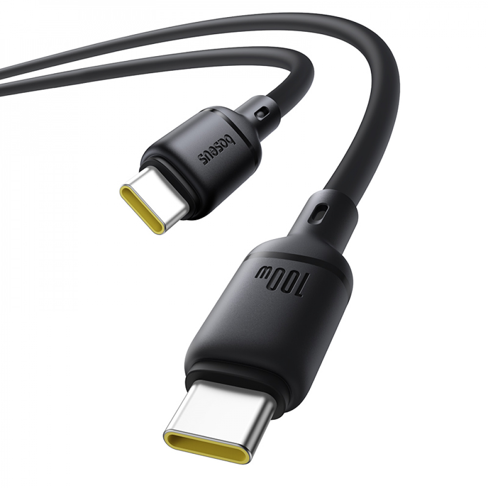 Кабель Baseus Silky Series Fast Charging Type-C to Type-C 100W (2m) - фото 4