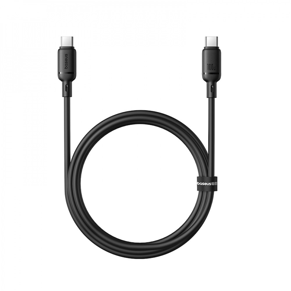 Кабель Baseus Silky Series Fast Charging Type-C to Type-C 100W (2m) - фото 2