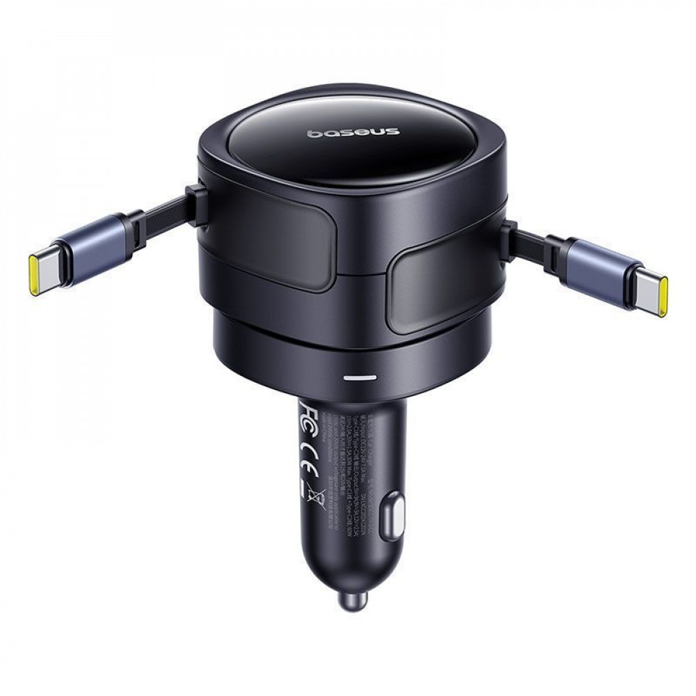 АЗП Baseus Enjoyment Max 60W (Retractable 2xType-C Cables) — Придбати в Україні - фото 4