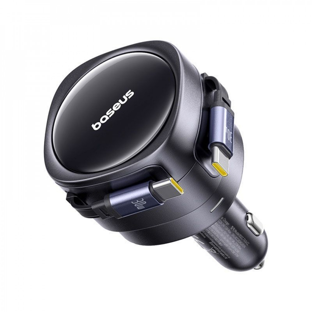 АЗП Baseus Enjoyment Max 60W (Retractable 2xType-C Cables) — Придбати в Україні - фото 5