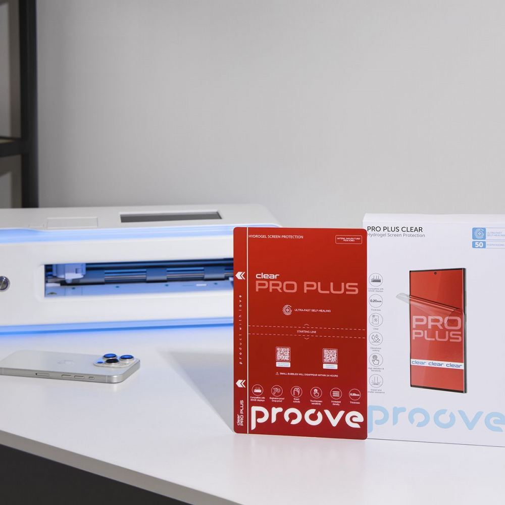 Захисна гідрогелева плівка Proove Hydrogel Screen Protection PRO PLUS Clear — Придбати в Україні - фото 2