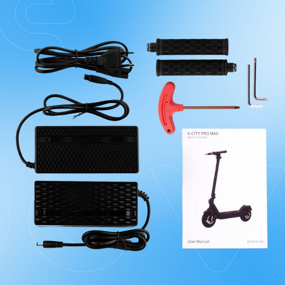 Електросамокат Proove Model X-City Pro Max App 550W (чорно-оранжевый) - фото 26
