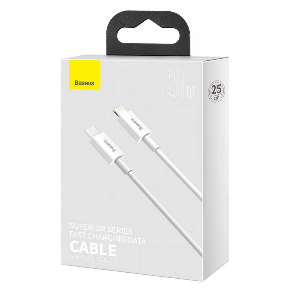 Кабель Baseus Superior Series Fast Charging Type-C to Lightning PD 20W (0.25m) - фото 1
