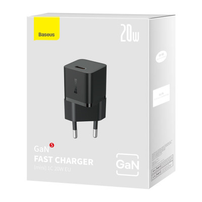 МЗП Baseus GaN5 Mini Fast Charger 20W (Type-C) — Придбати в Україні