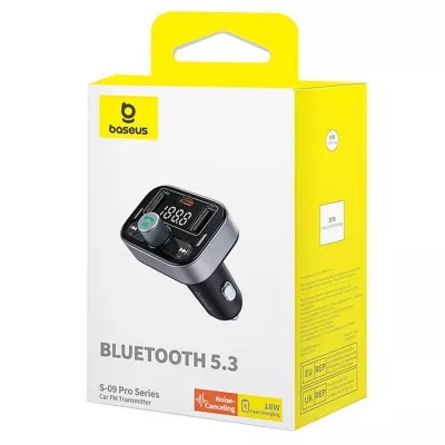 АЗП Baseus FM Launcher S-09 Pro 35W (PD+QC3.0) Type-C+2USB — Придбати в Україні