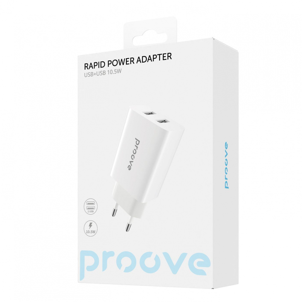 Wall Charger Proove Rapid 10.5W (2USB) - фото 1