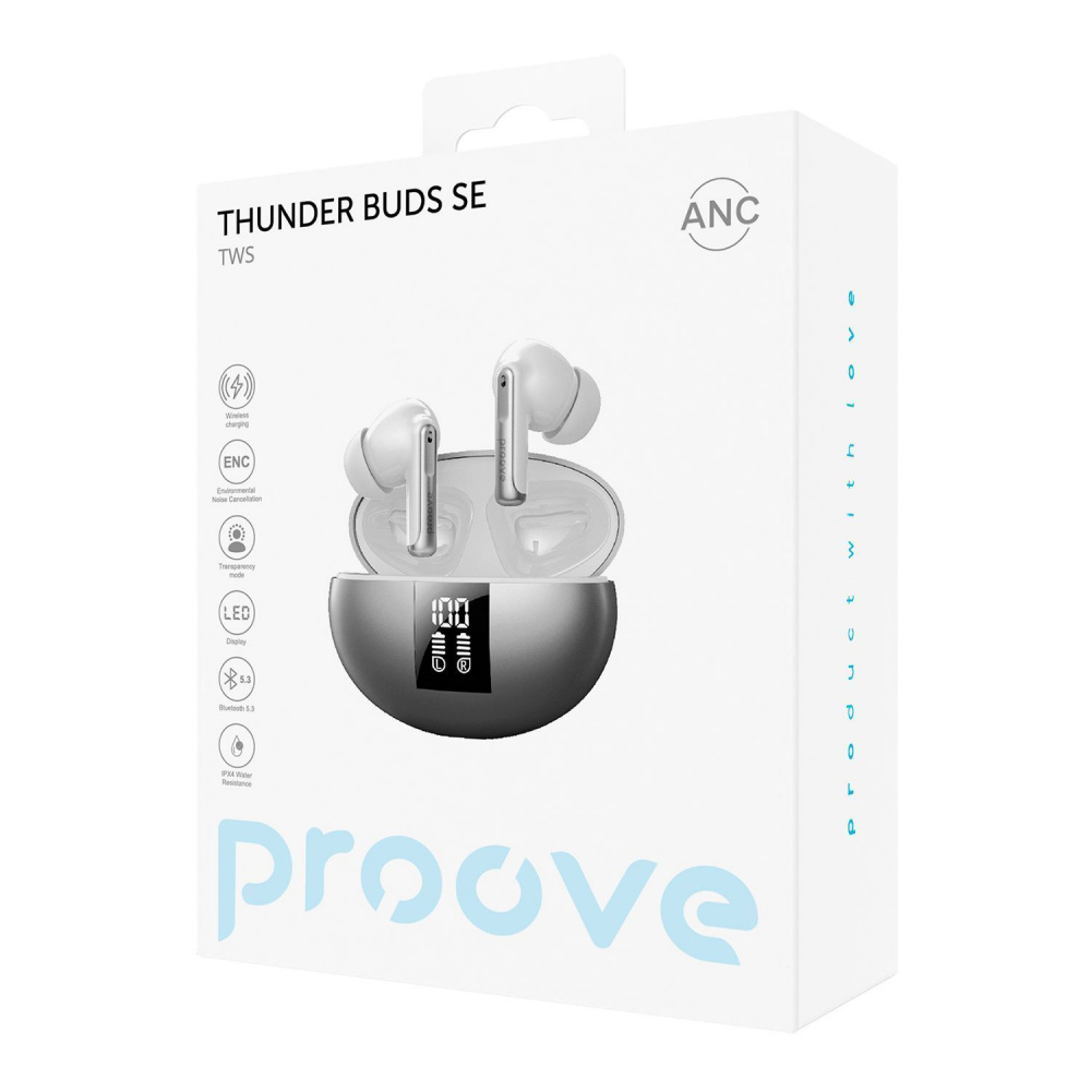 Бездротові навушники Proove Thunder Buds SE TWS with ANC (APP) — Придбати в Україні