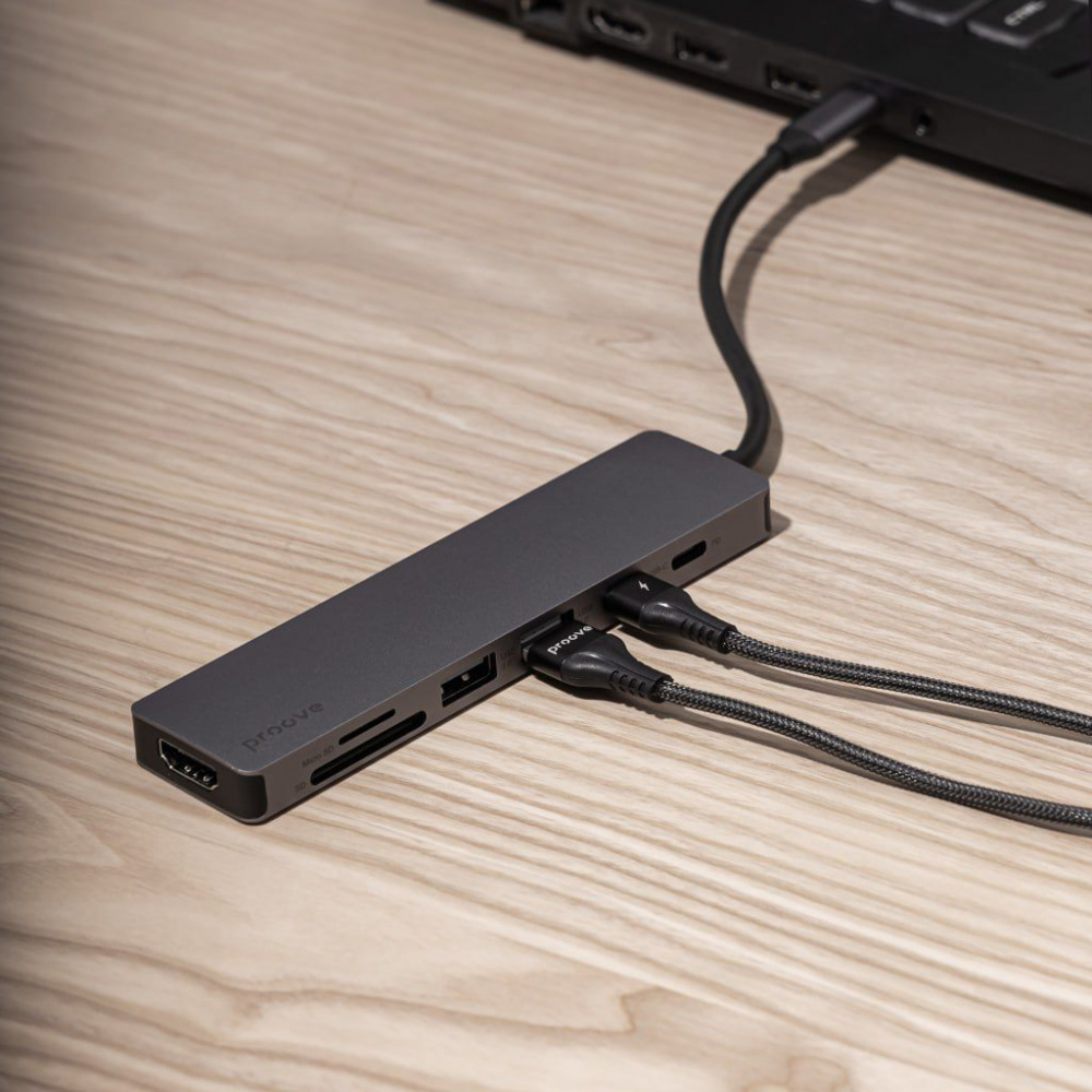 Type-C-Хаб Proove Iron Link 5 in 1 (2*Type-C + 2*USB3.0 + HDMI) — Придбати в Україні - фото 5