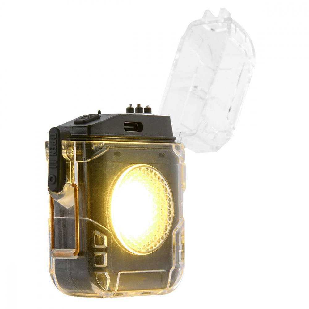 Аккумуляторный LED фонарик D56-1 с зажигалкой - фото 3