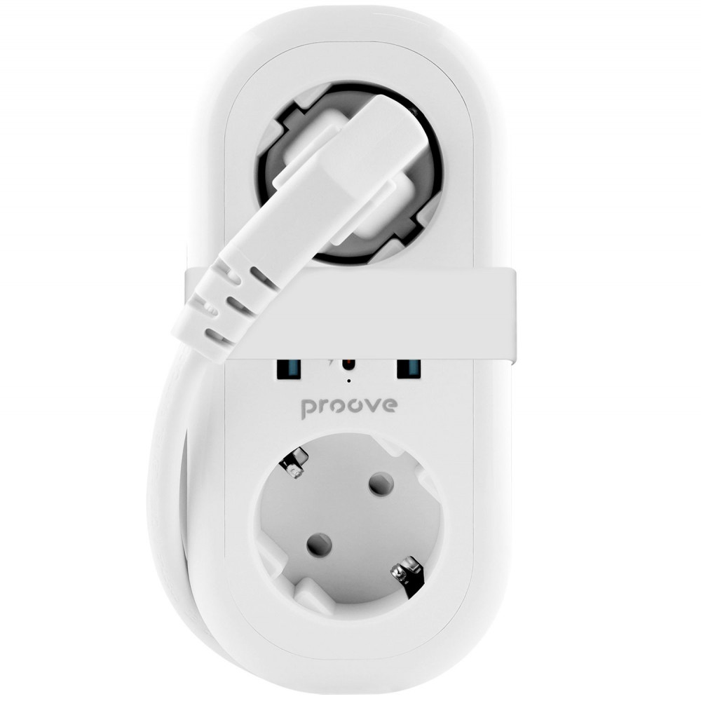 Сетевой фильтр Proove Supercoil 20W (2xAC + Type-C + 2xSB) 1.5m - фото 2