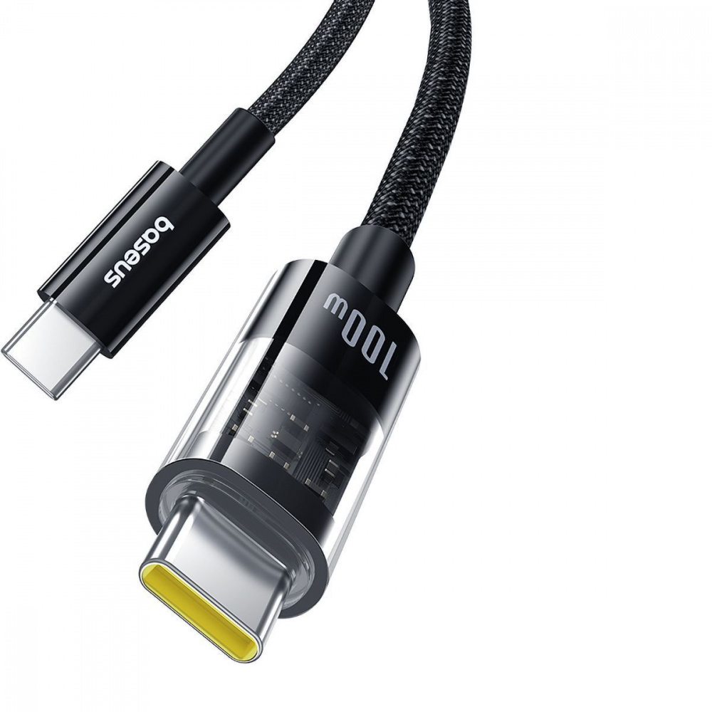 Кабель Baseus Gem Fast-Charging Data Cable Type-C to Type-C 100W 1m - фото 2