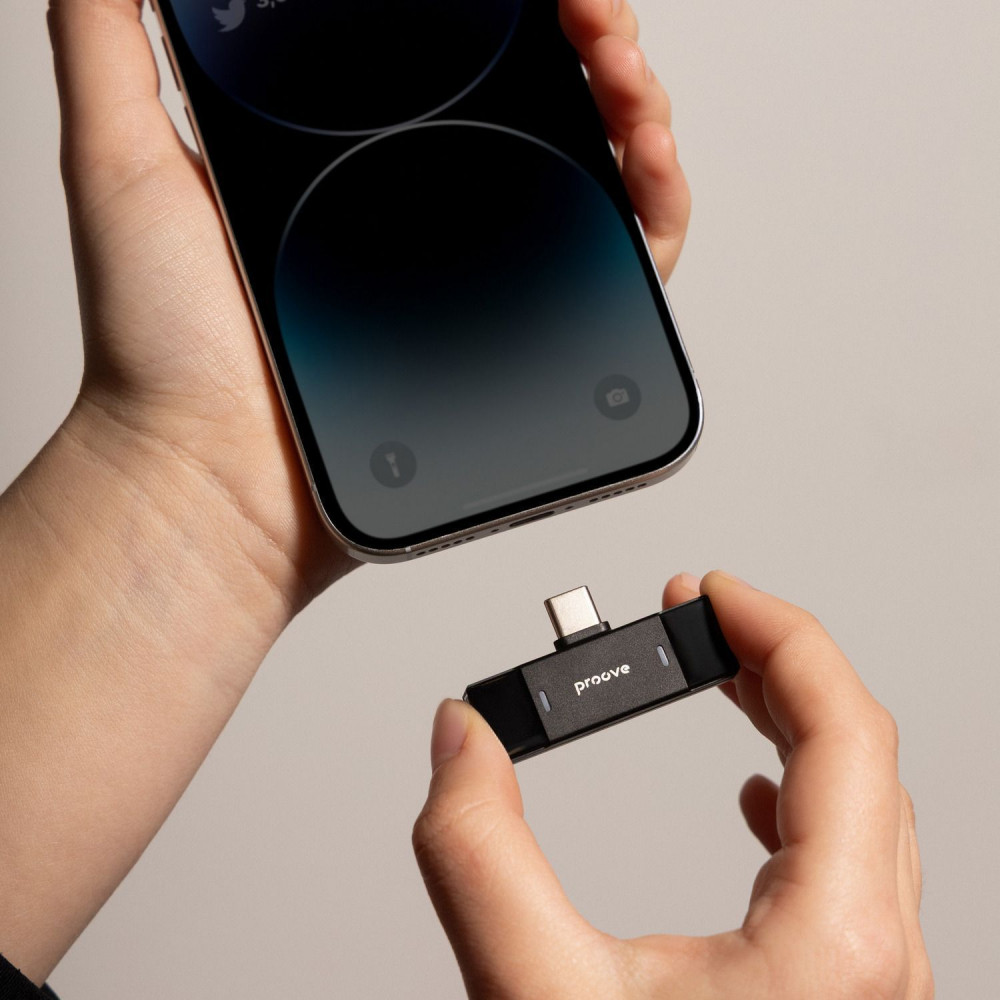 Бездротовий петличний мікрофон Proove Record Type-C + Lightning — Придбати в Україні - фото 8