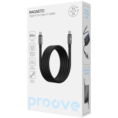 Кабель Proove Magneto Type-C to Type-C 60W (1m) — Придбати в Україні