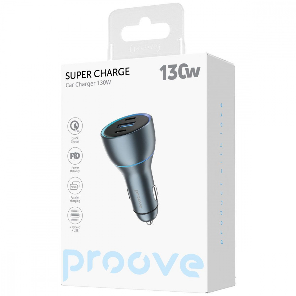 АЗУ Proove Super Charge 130W (2 Type-C + USB) - фото 1
