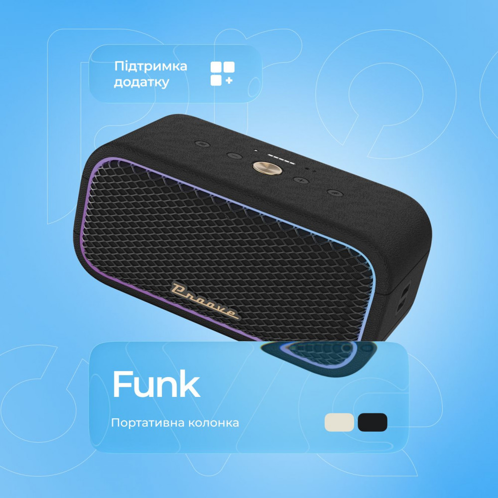 Портативная Акустика Proove Funk 40W (APP) black (PSFN4001AP01) Черный на картинке №13