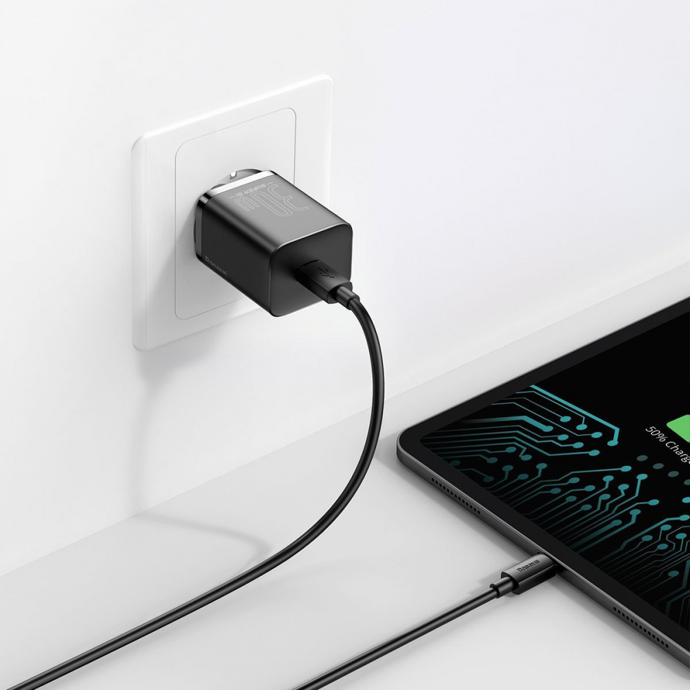 СЗУ Baseus Super Silicone Quick Charger 30W (Type-C) - фото 6