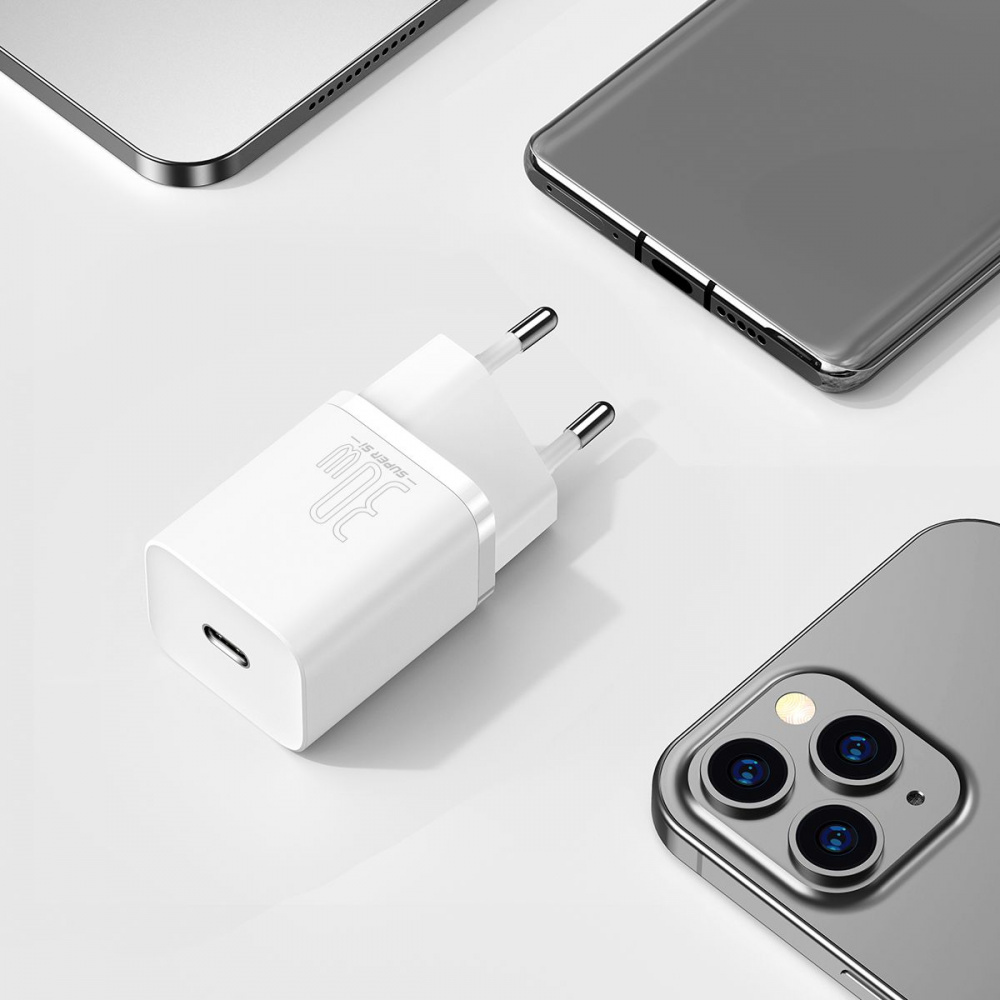 СЗУ Baseus Super Silicone Quick Charger 30W (Type-C) - фото 5